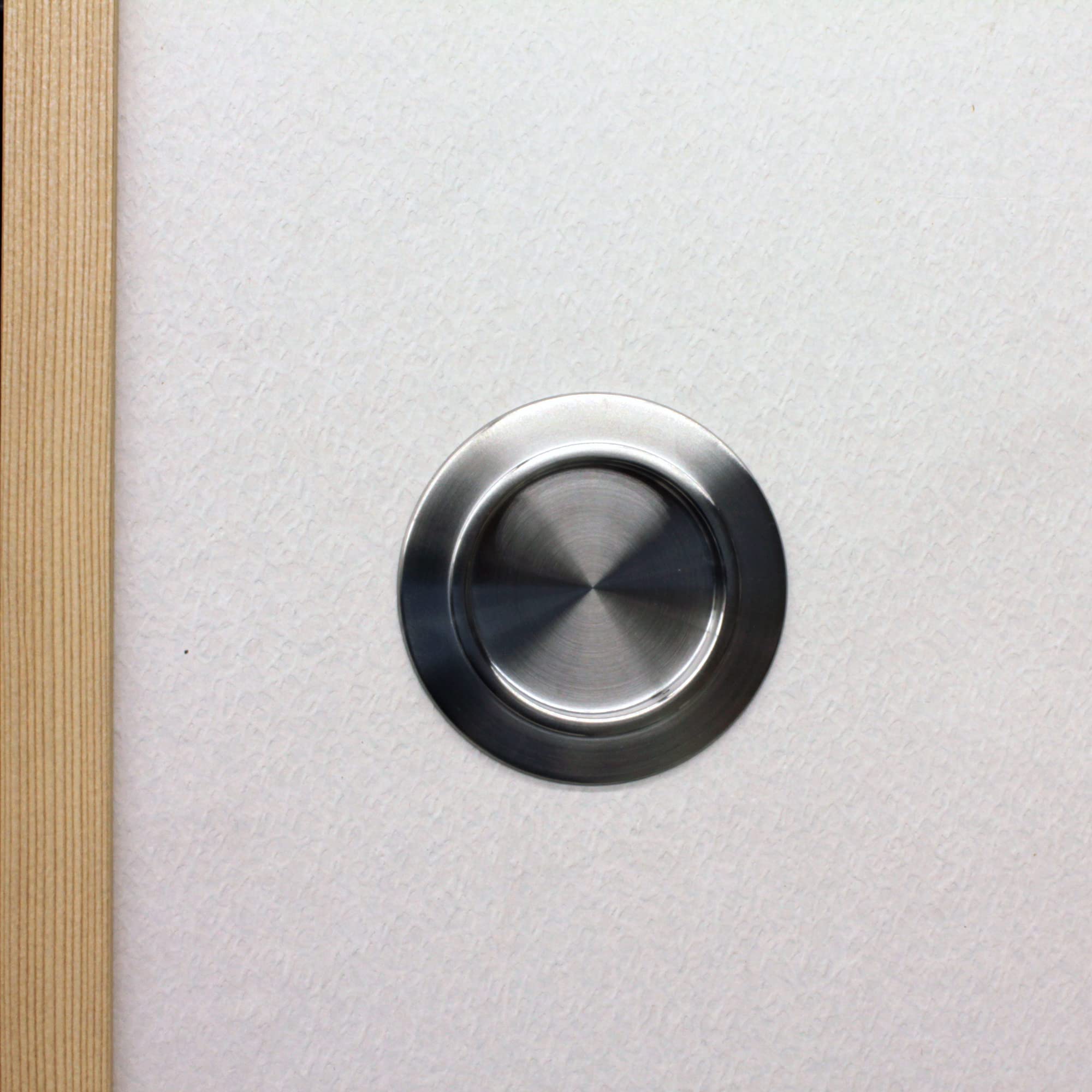 Amazon | ふすまの取っ手 引き手 1個 底寸法50ミリ ステンレスシルバー